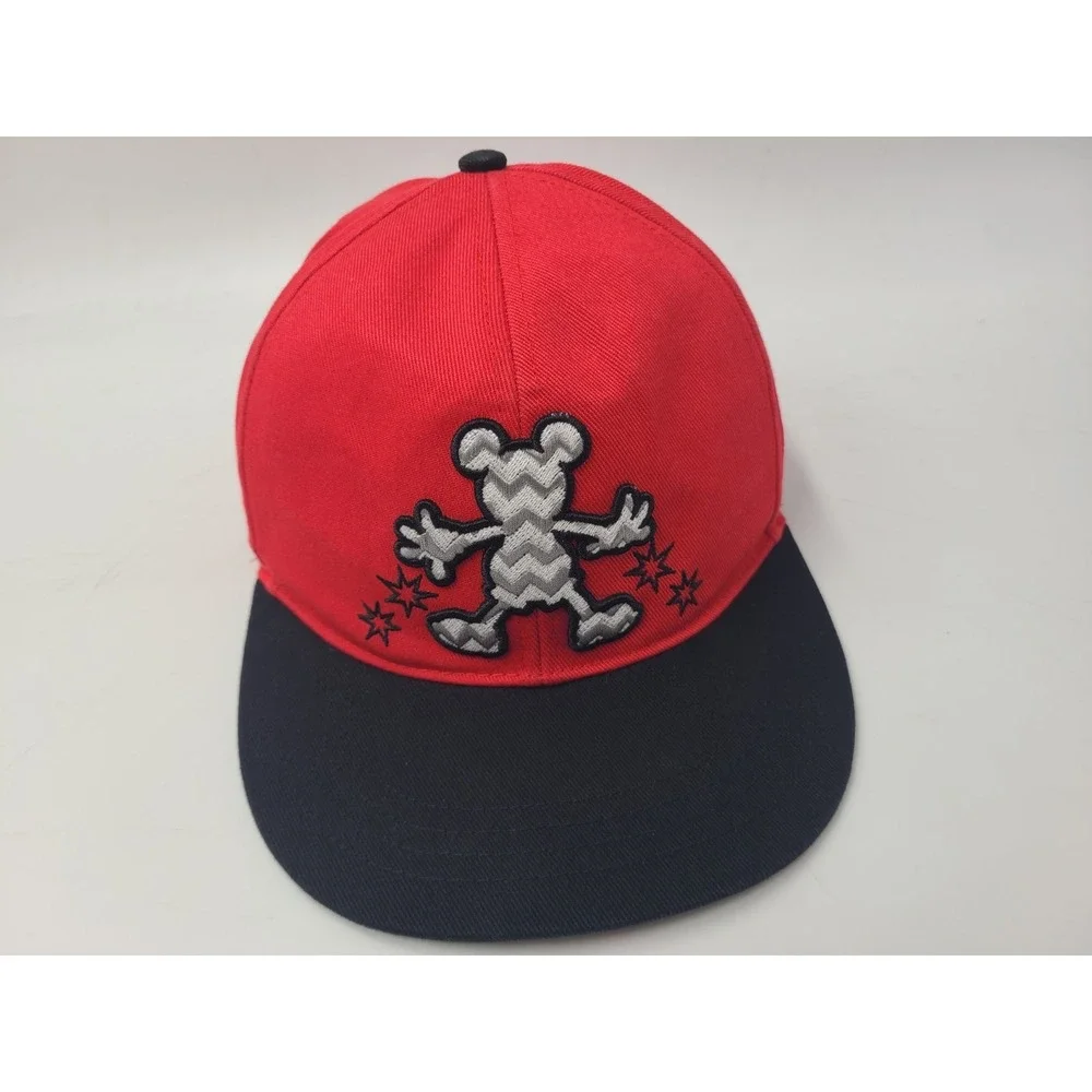Disney Parks Mickey Mouse Magic Logo Snapback Hat Cap Cotton Men Women Red Black